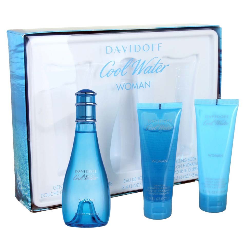Davidoff Cool Water For Her- 3pc
